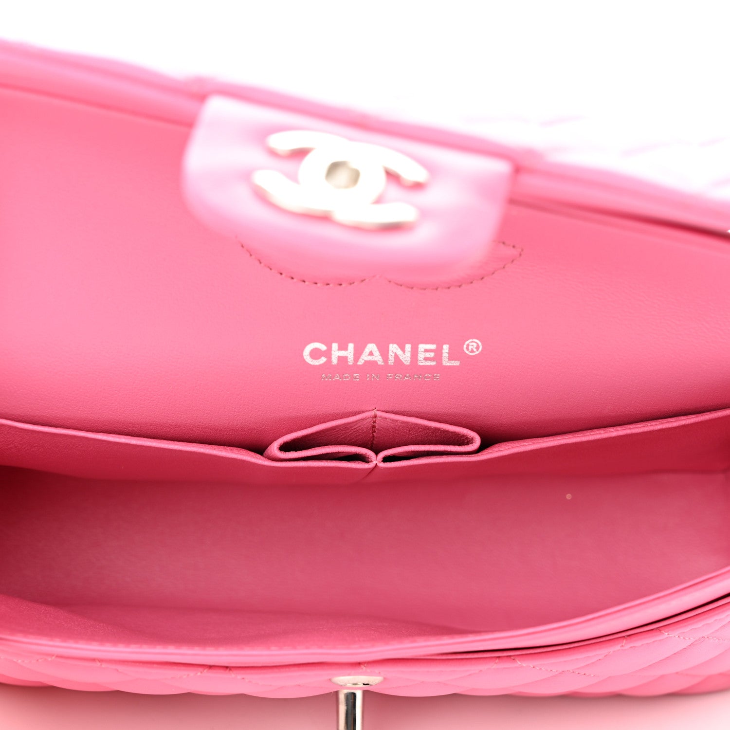Chanel Lambskin Quilted Small Double Flap Pink 5 of 10