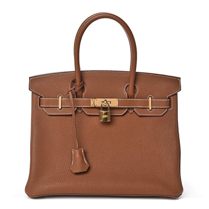 Hermes Togo Birkin 30 Gold 1 of 13