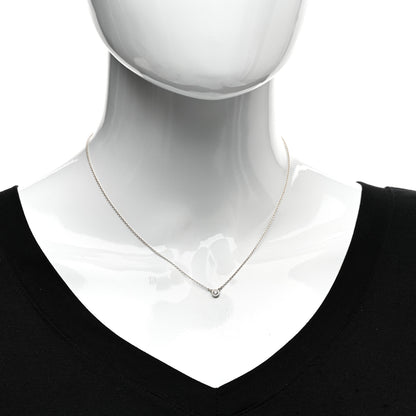 Tiffany Sterling Silver Diamond .07ct Elsa Peretti Diamonds by the Yard Pendant Necklace 2 of 4
