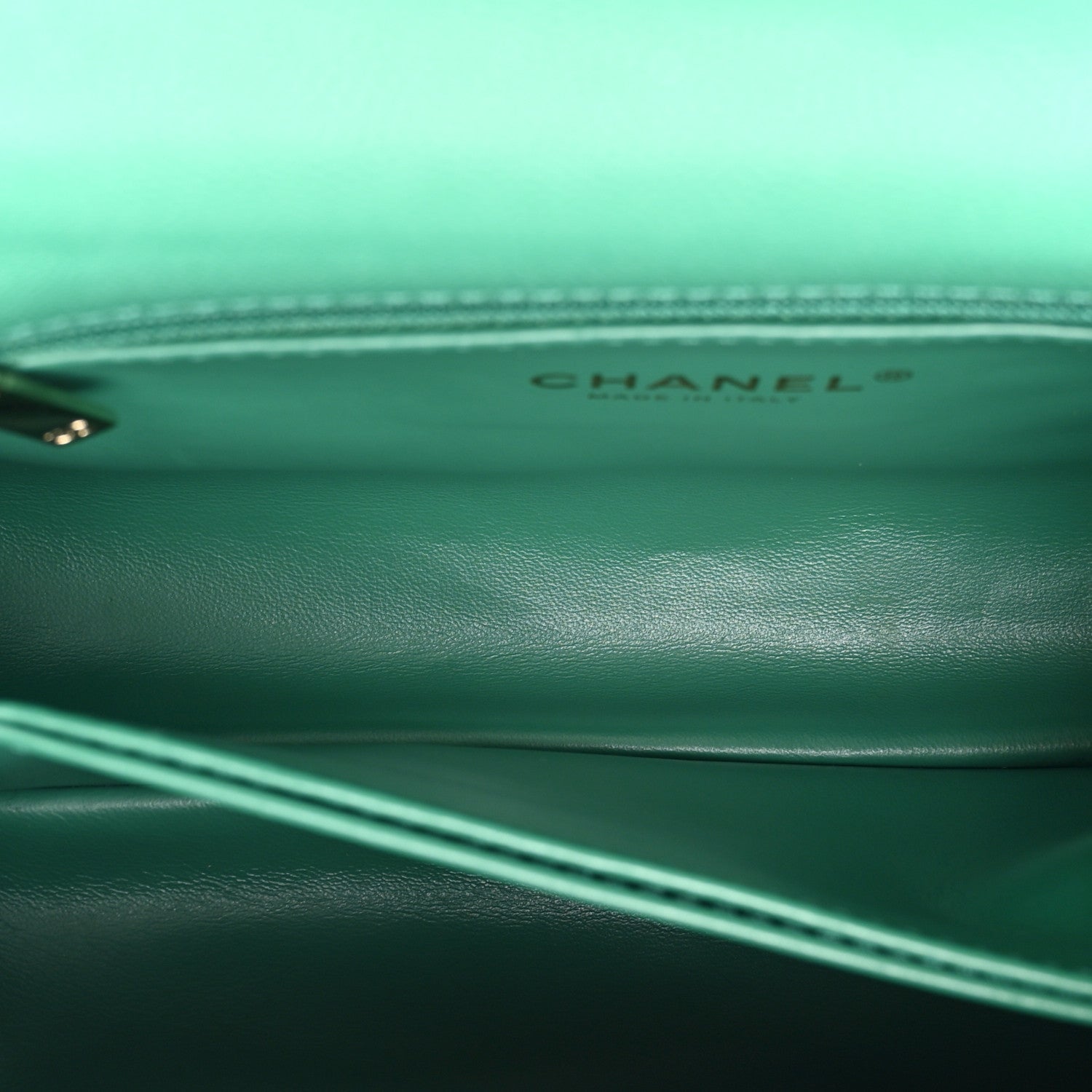 Chanel Caviar Quilted Mini Coco Handle Flap Green 6 of 14