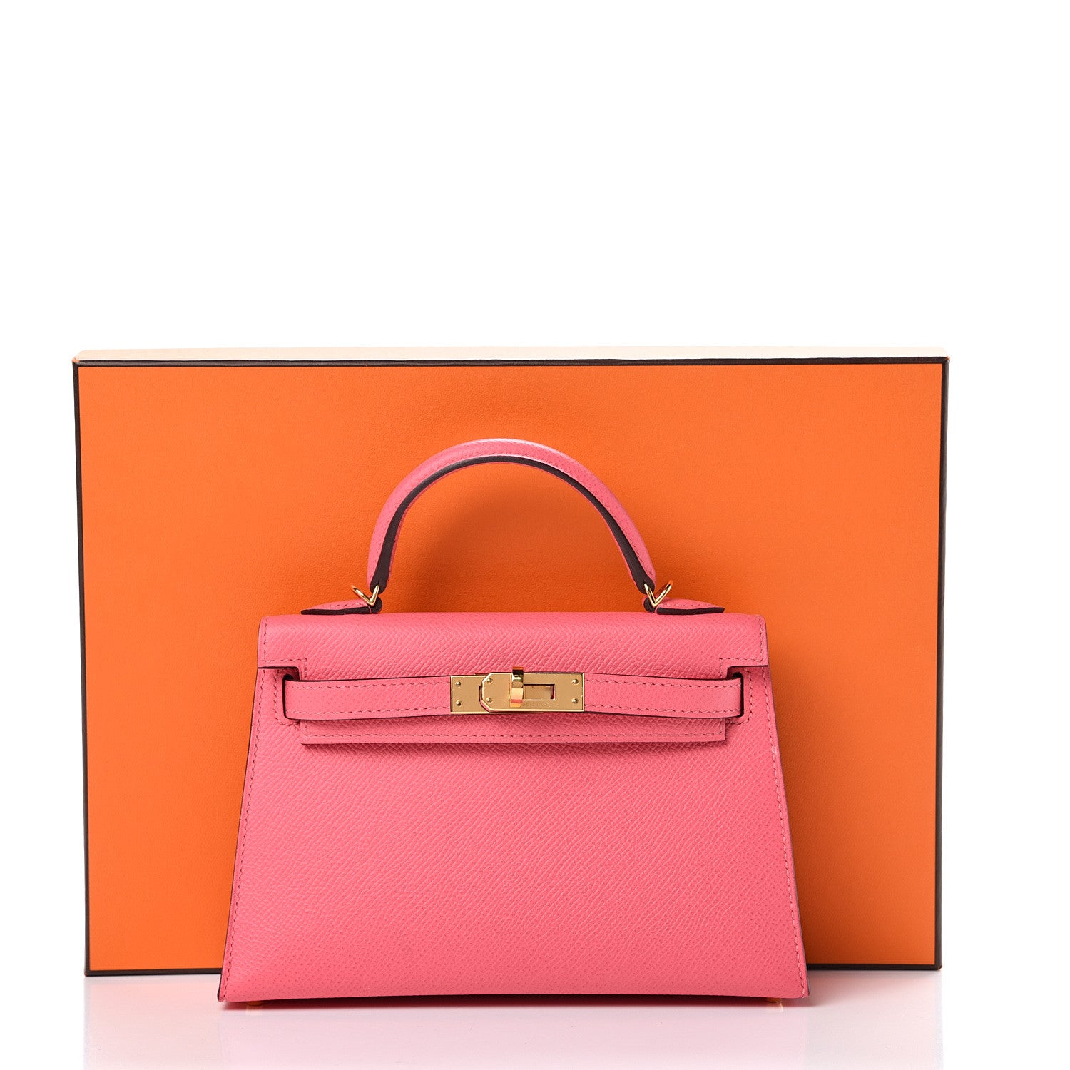 Hermes Epsom Mini Kelly Sellier 20 Rose Azalee 11 of 11