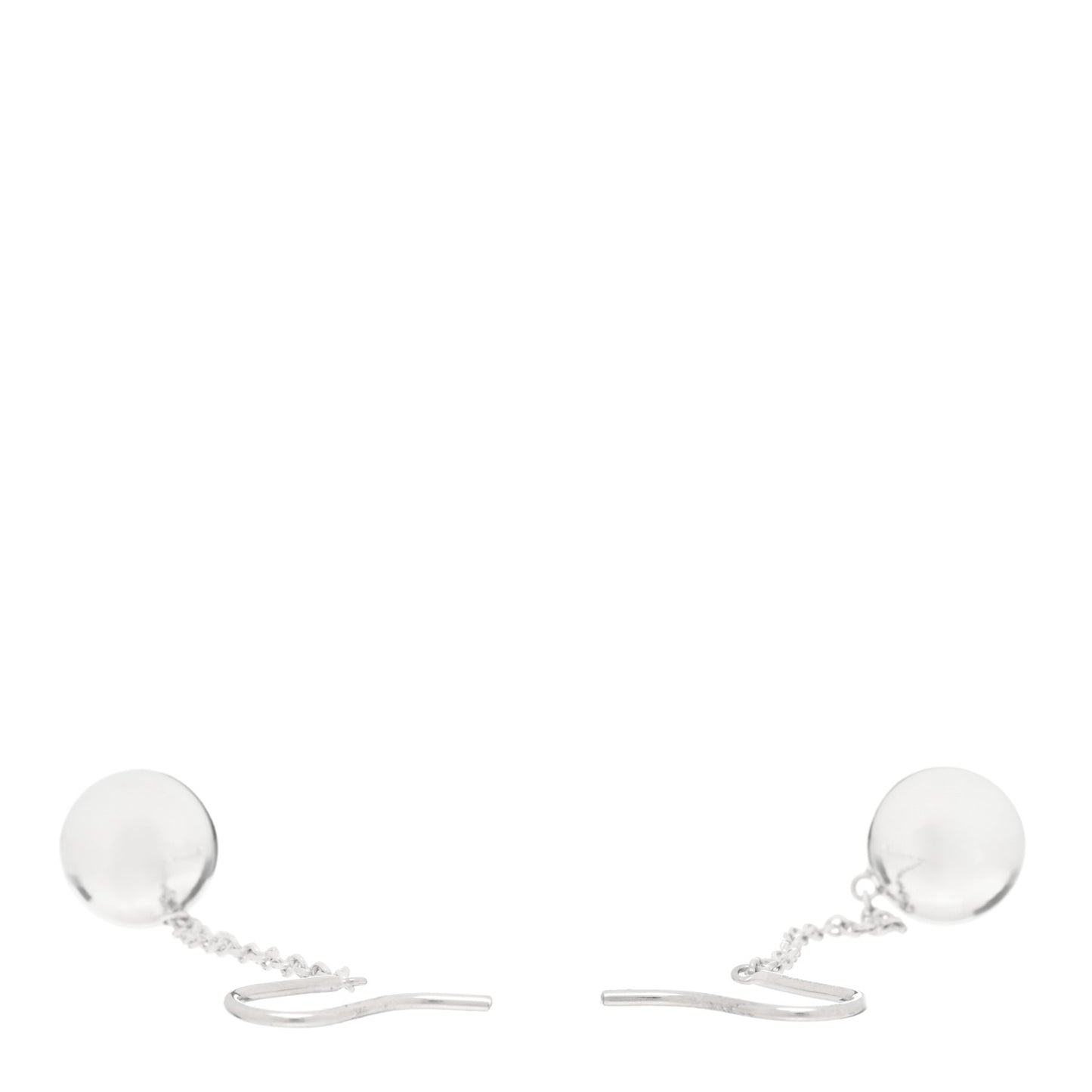 Sterling Silver 10mm HardWear Ball Drop Earrings
