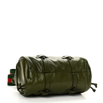 Gucci Piuma Lux Energy Monochrome Web Duffle Bag Green 4 of 10