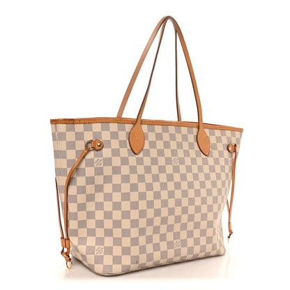 Louis Vuitton Damier Azur Neo Neverfull MM Rose Ballerine 3 of 10