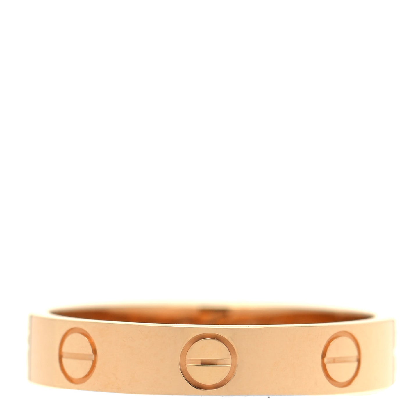 18K Yellow Gold 3.5mm LOVE Wedding Band Ring 53 6.25