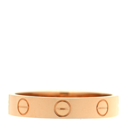 Cartier 18K Yellow Gold 3.5mm LOVE Wedding Band Ring 53 6.25 3 of 4