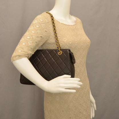Chanel Lambskin Shoulder Bag Black 2 of 8