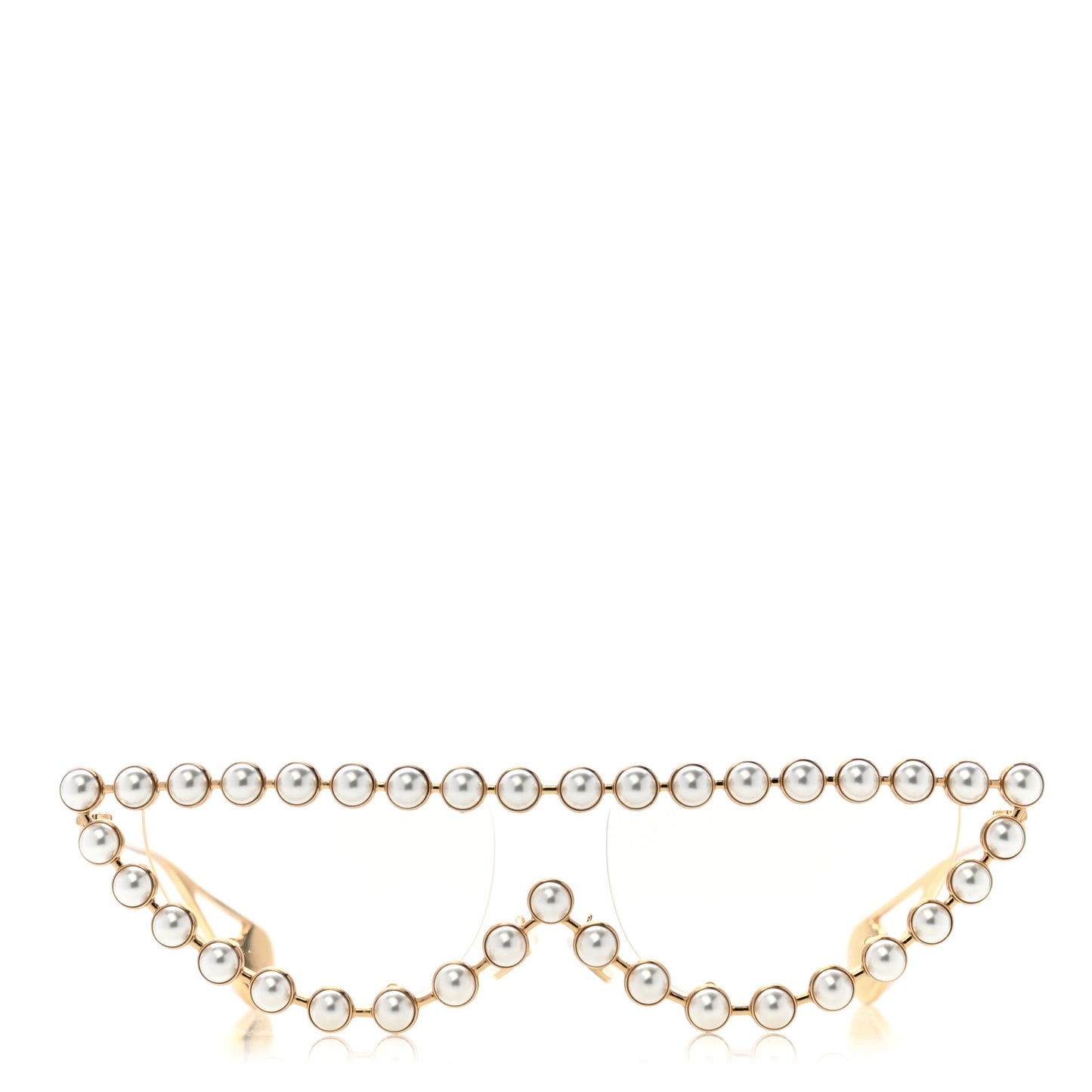 Metal Pearl Cat Eye Sunglasses GG0364S Gold