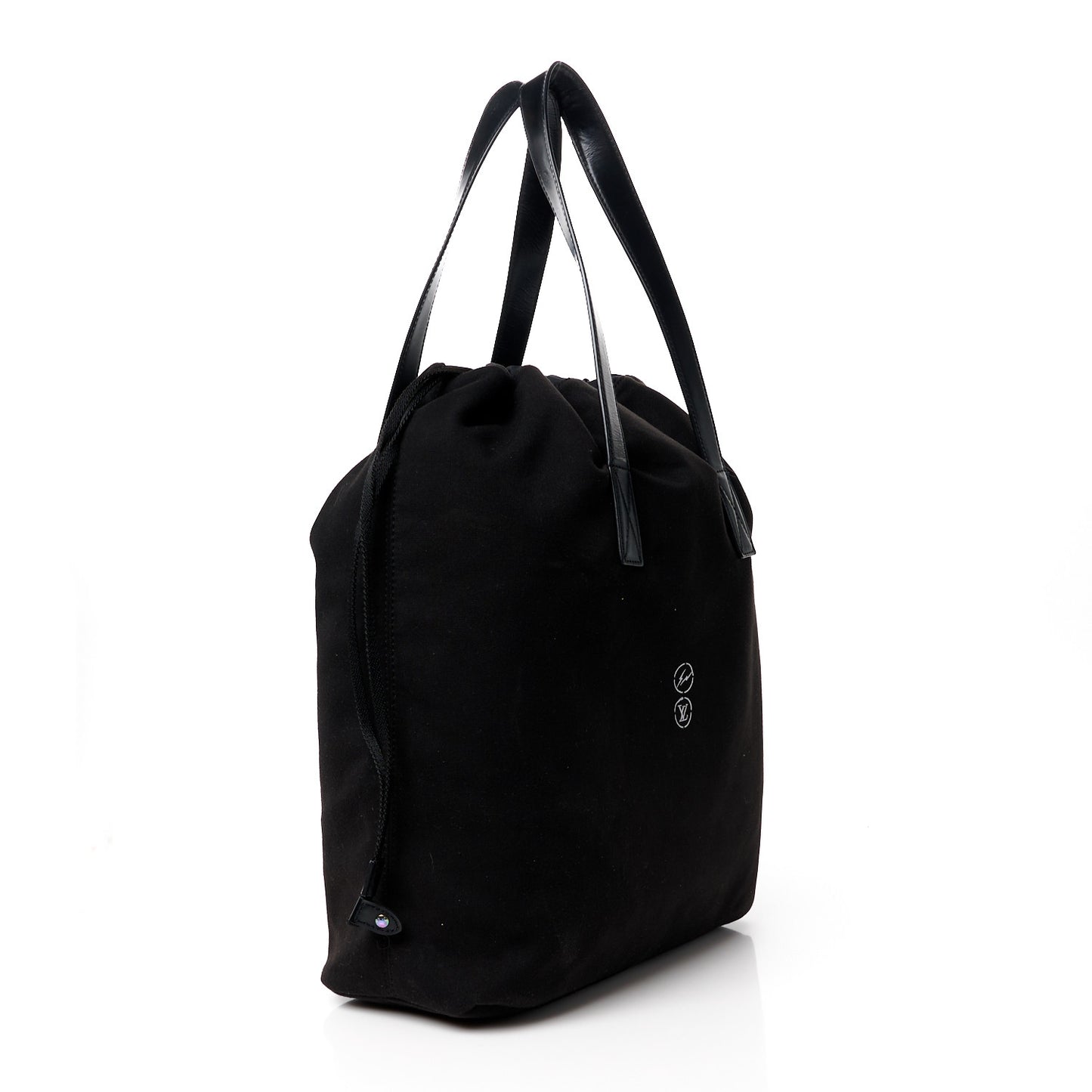 Canvas Fragment Cabas Light Tote Bag Black