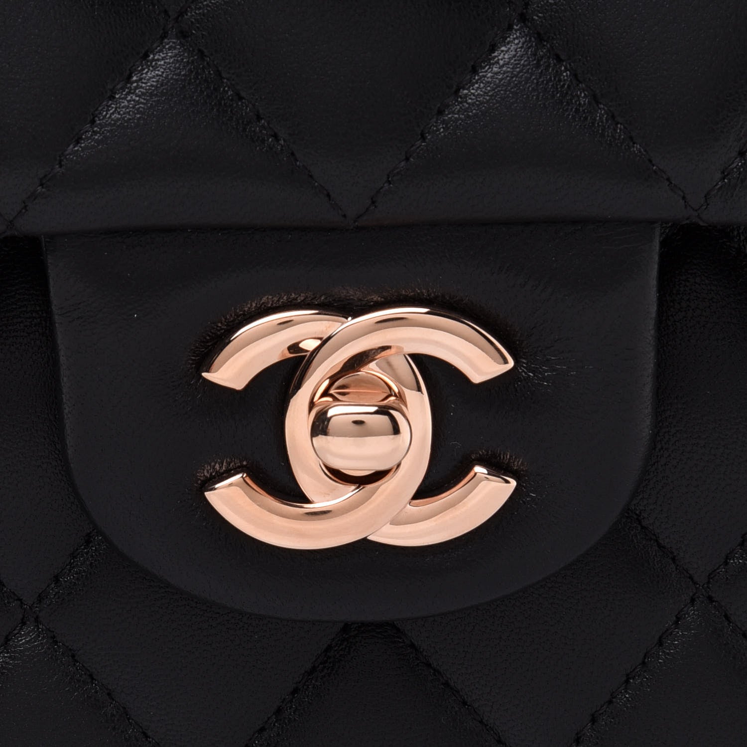 Chanel Lambskin Quilted Small Double Flap Black 8 of 11