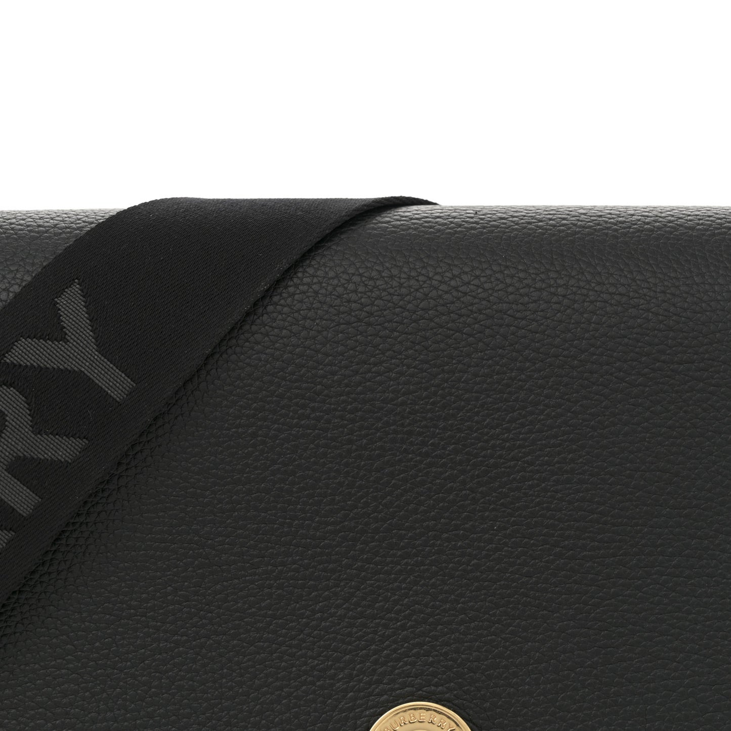 Grainy Calfskin Vintage Check Note Crossbody Bag Black