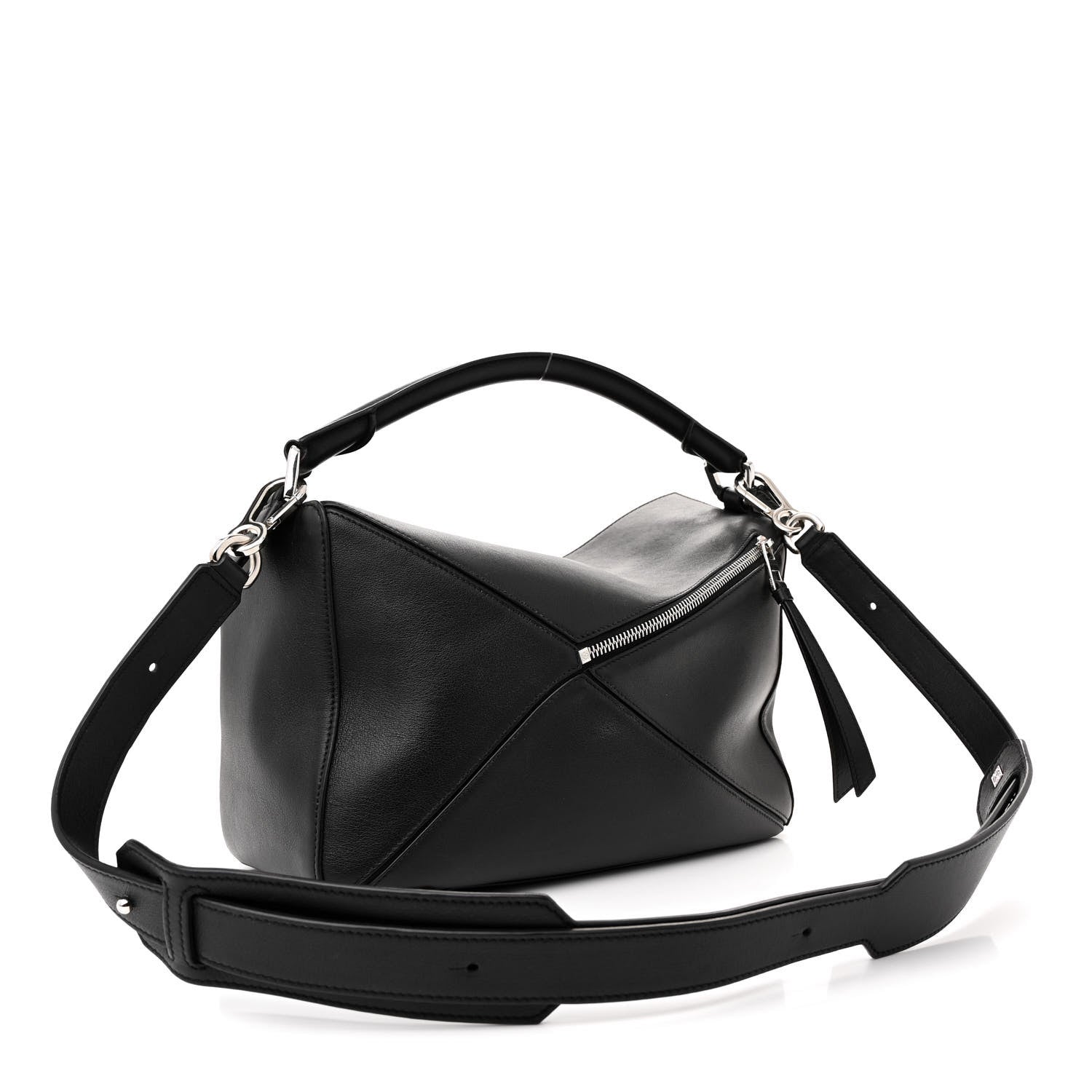 Loewe Calfskin Medium Puzzle Bag Black 3 of 13