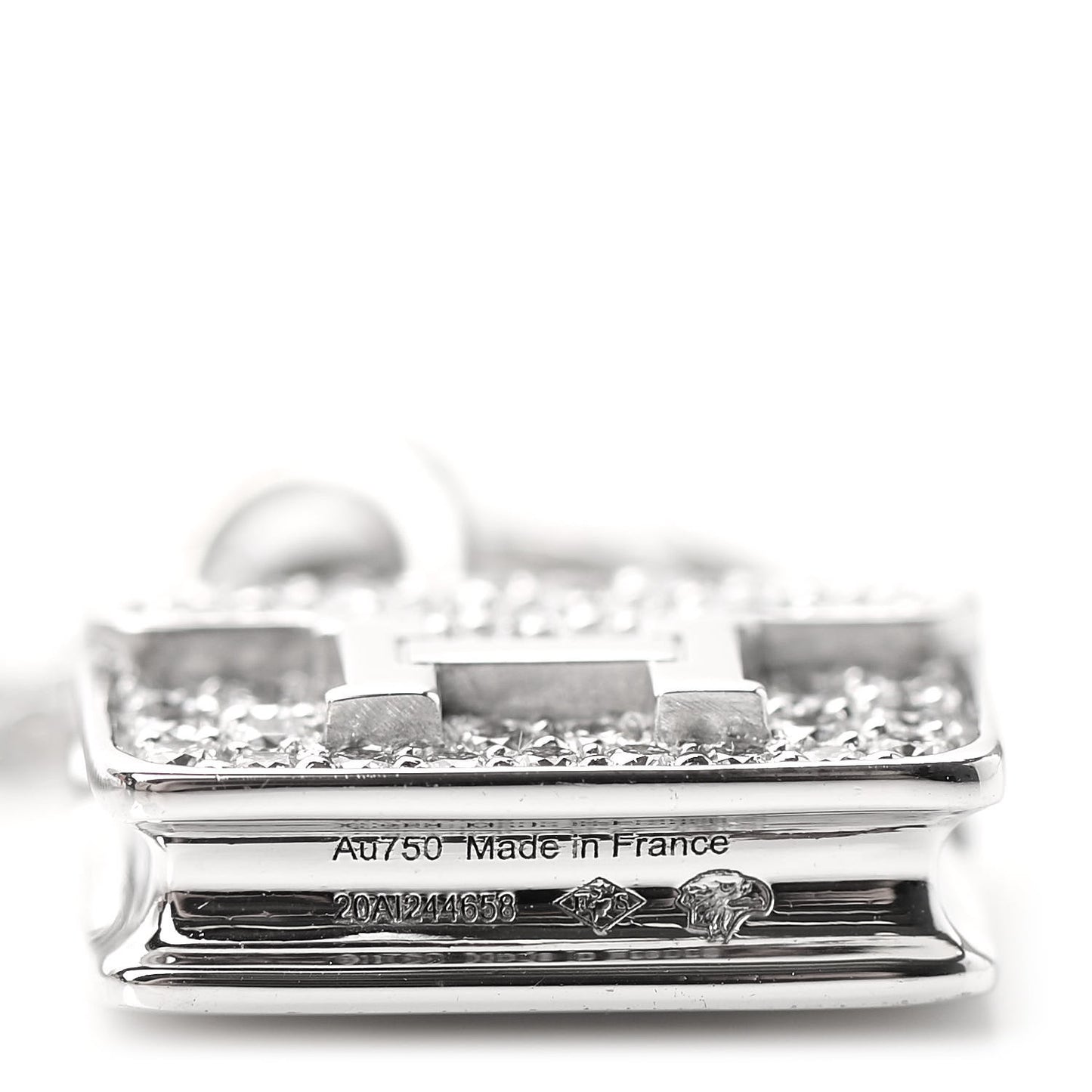 18K White Gold Diamond Constance Amulettes Pendant Necklace