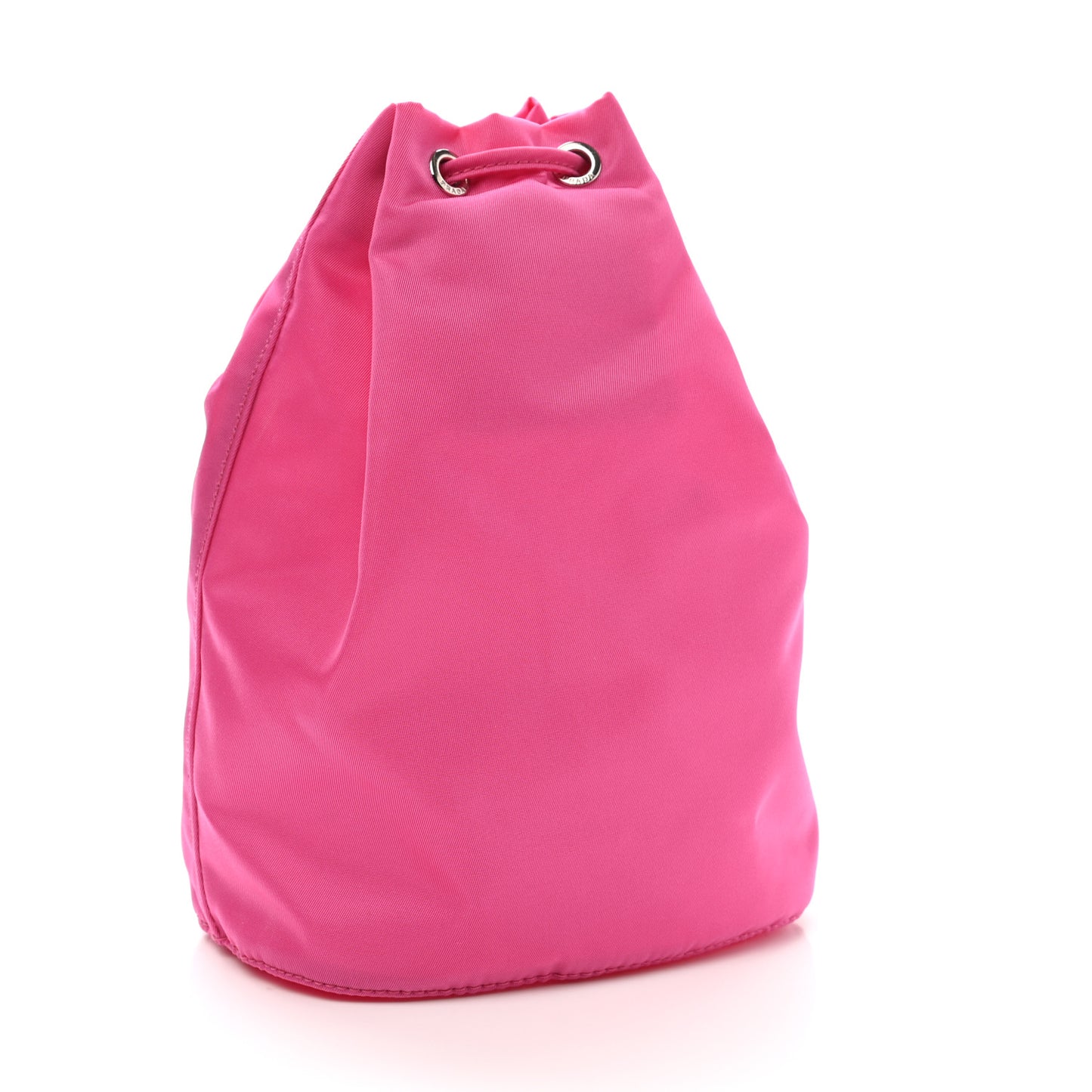 Nylon Vela Drawstring Pouch Fuxia