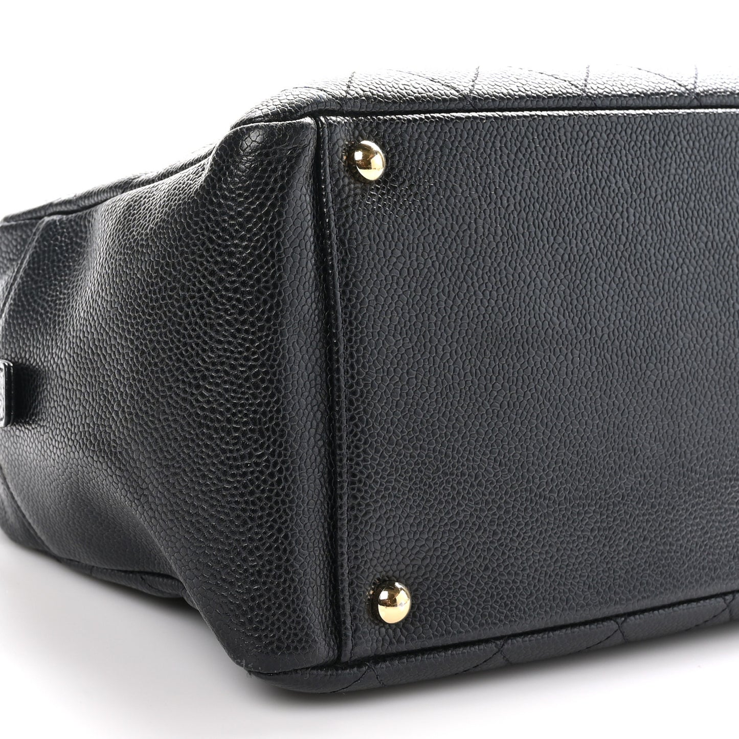 Caviar Quilted Petit Timeless Tote PTT Black