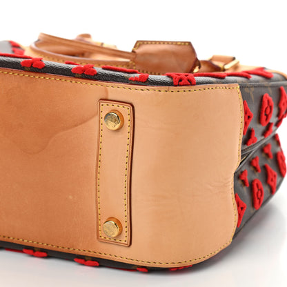 Louis Vuitton Monogram Tuffetage Deauville Cube Red 11 of 16