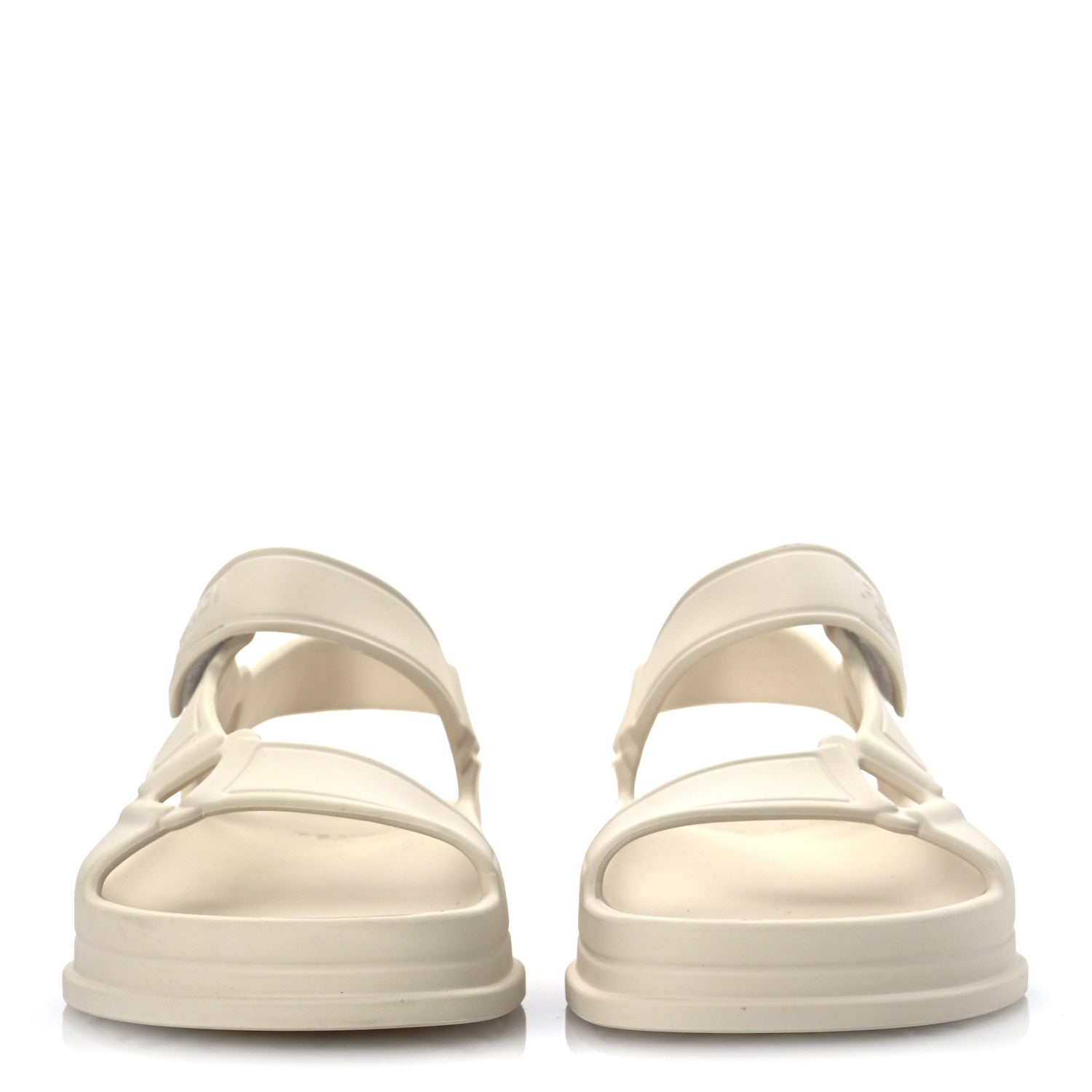 Fendi Rubber FF Sporty Hiker 25mm Sandals 37 Chalk 1697117
