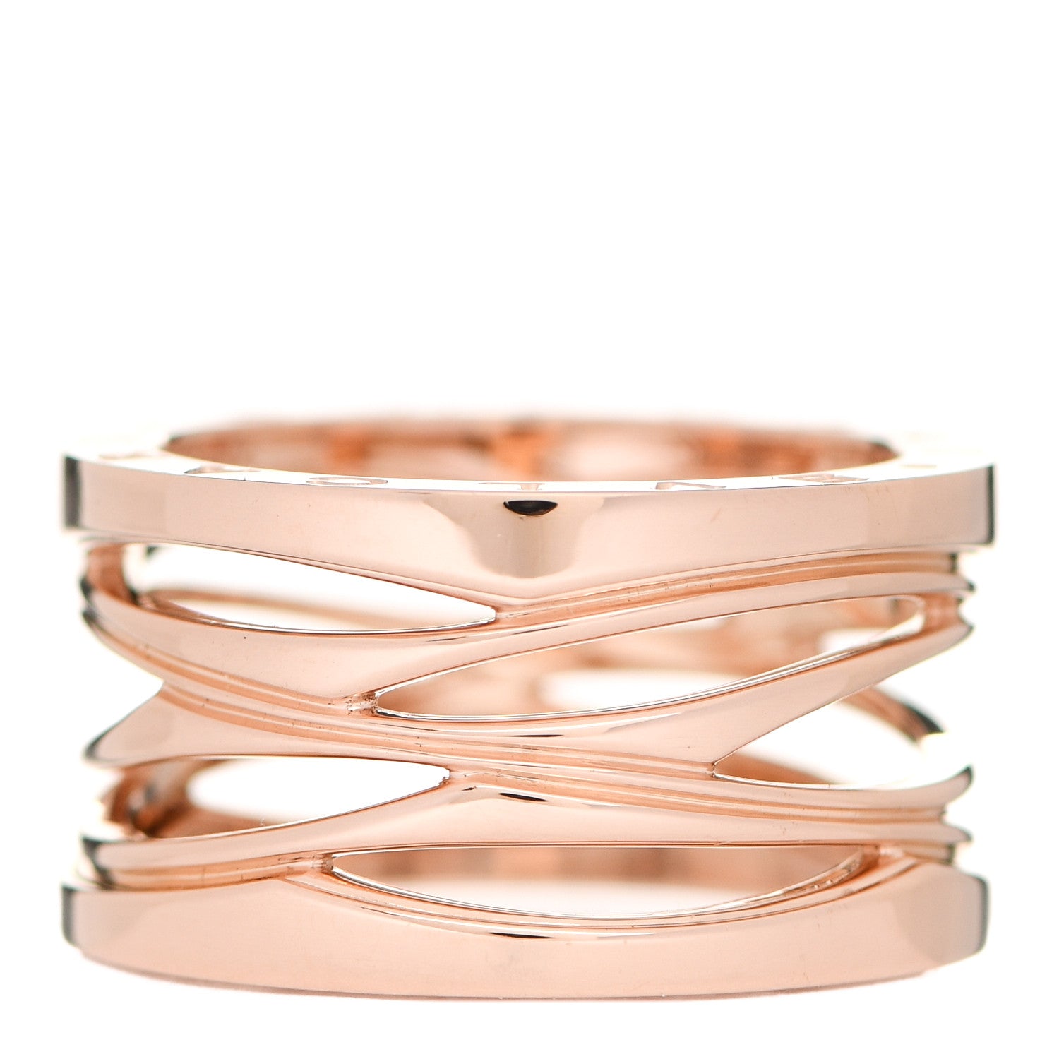 Bulgari 18K Rose Gold B.Zero1 Legend Four-Band Ring 58 8.25 3 of 7