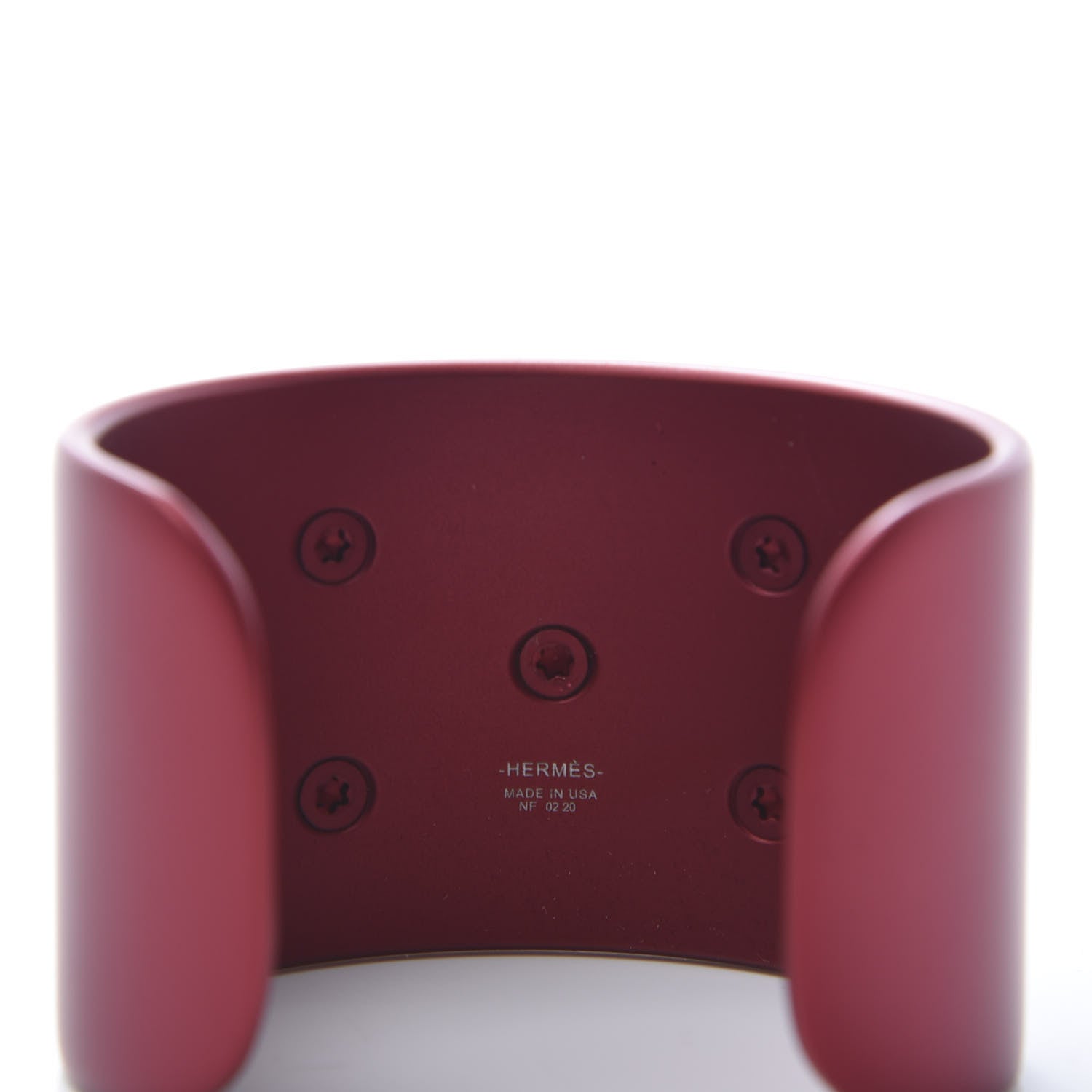 Hermes Aluminium Sunset Collier De Chien CDC Bracelet T2 Rouge H 3 of 5