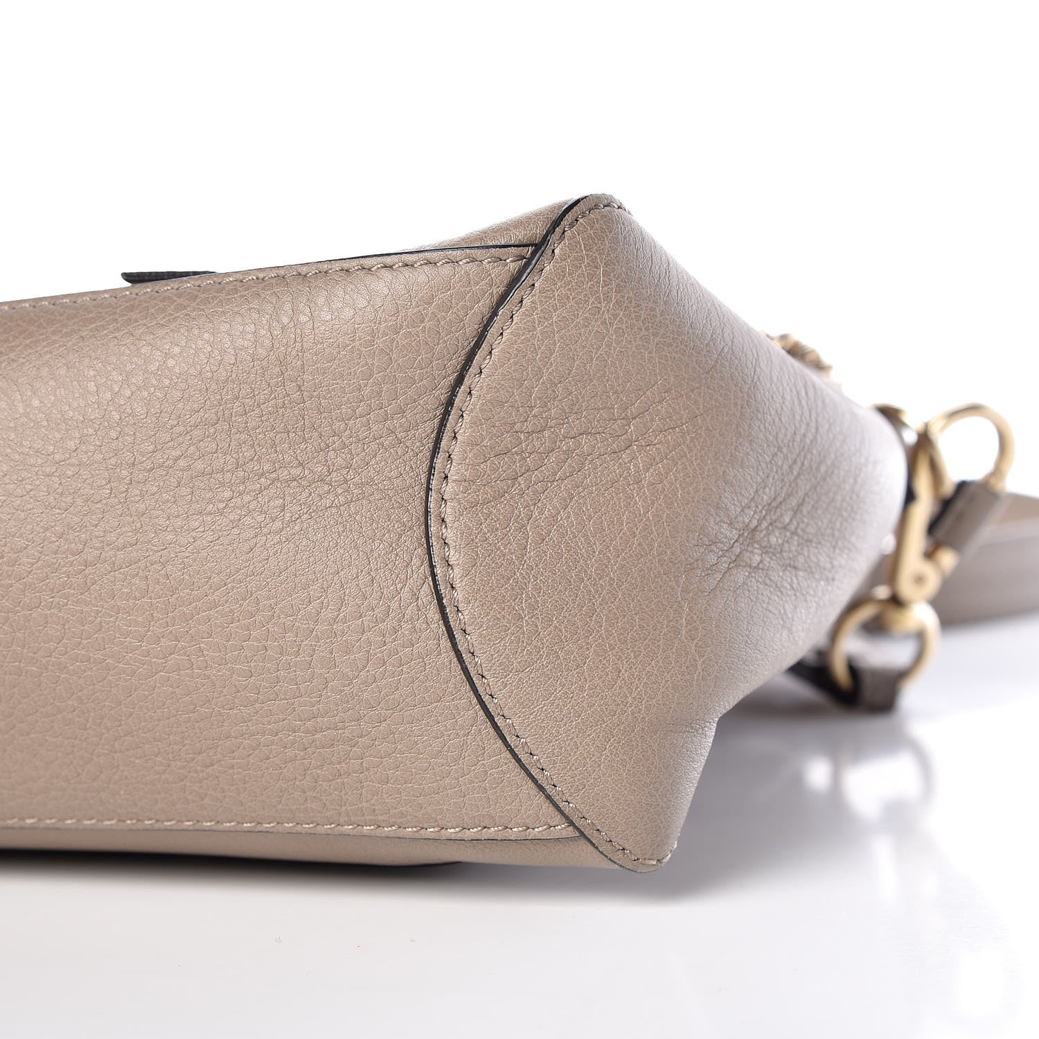 Chloe Calfskin Small Faye Day Shoulder Bag Motty Grey 10 of 10
