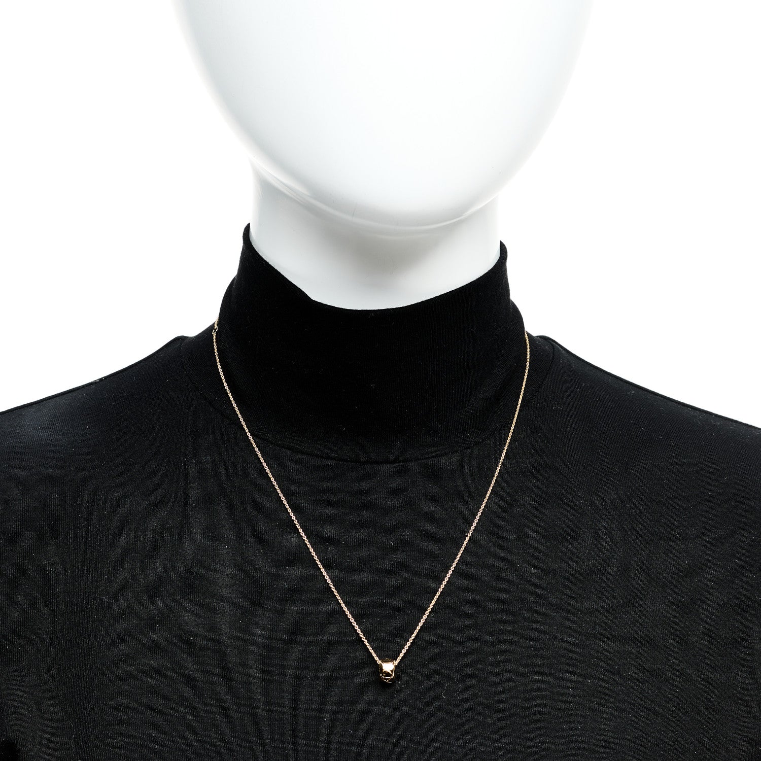 Chanel 18K Yellow Gold Coco Crush Round Pendant Necklace 2 of 7