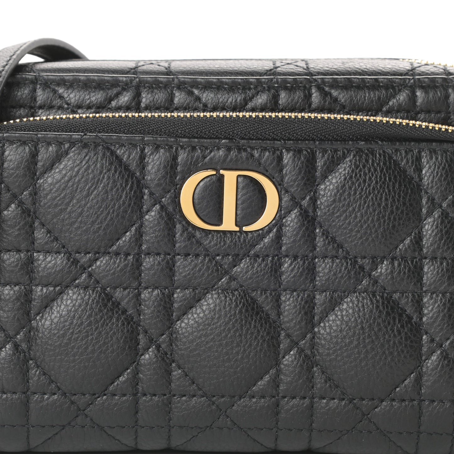 Supple Calfskin Caro Double Pouch Black