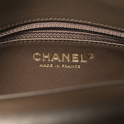 Chanel Lambskin Quilted Small CC Chic Flap Purple Brown 7 of 12