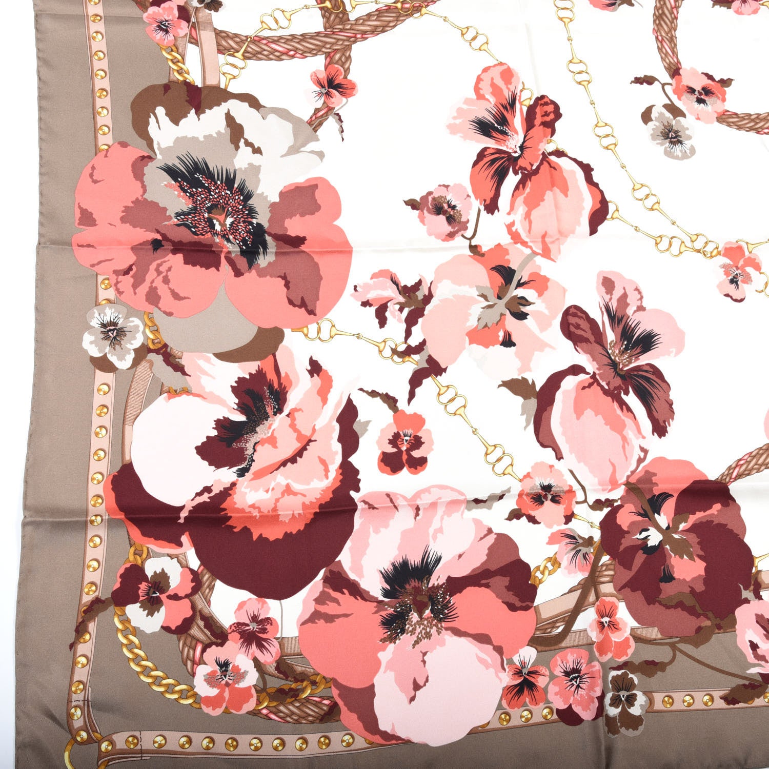 Gucci Silk Floral Square Scarf Multicolor 2 of 4