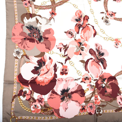 Gucci Silk Floral Square Scarf Multicolor 2 of 4