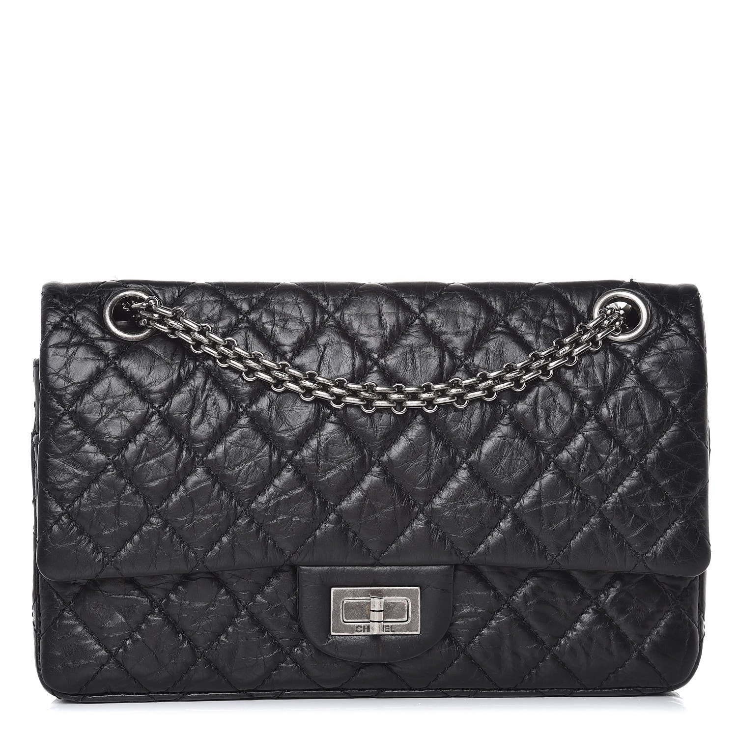 Chanel Aged Calfskin Quilted 2.55 Reissue 225 Flap Black 1 of 10