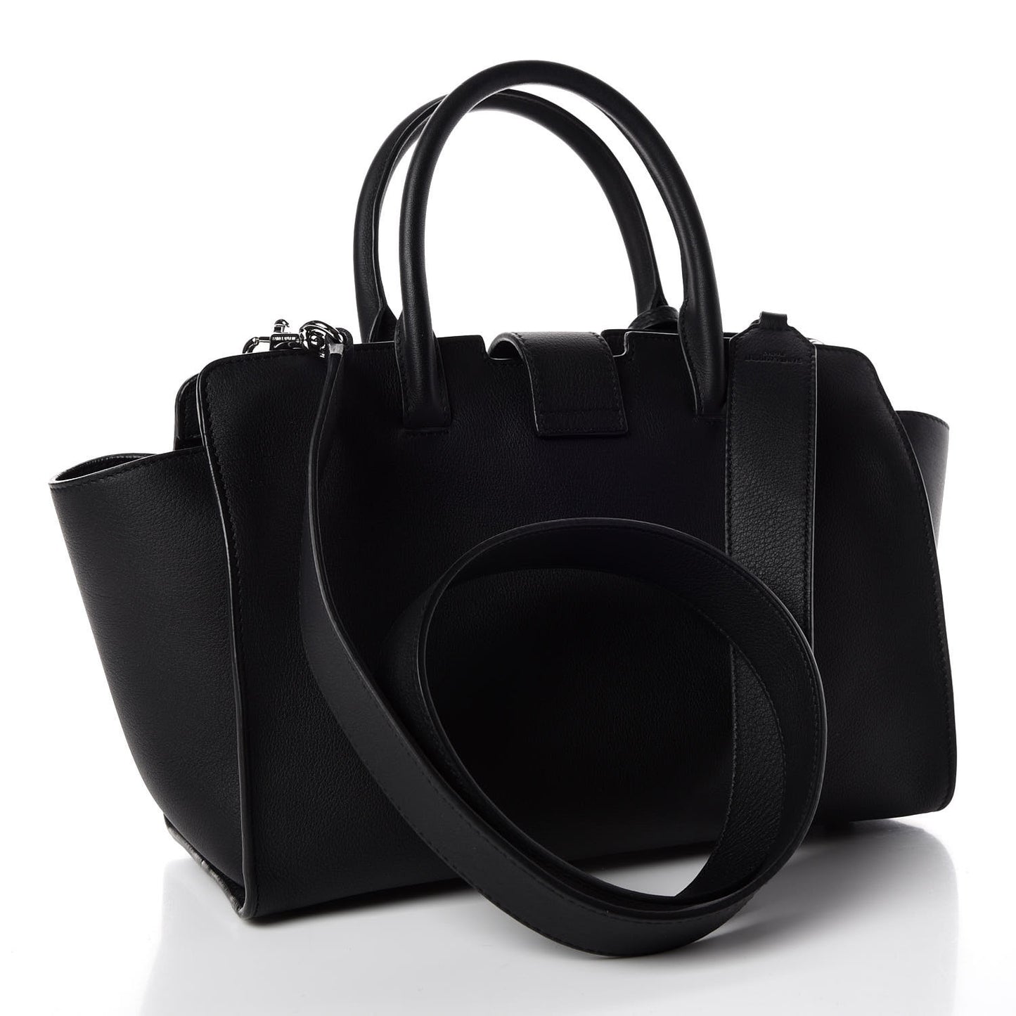 Smooth Calfskin Baby Monogram Downtown Cabas Black