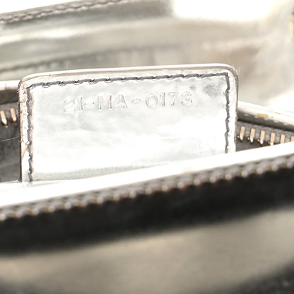 Christian Dior Metallic Patent Calfskin Medium Lady Dior Silver 7 of 15