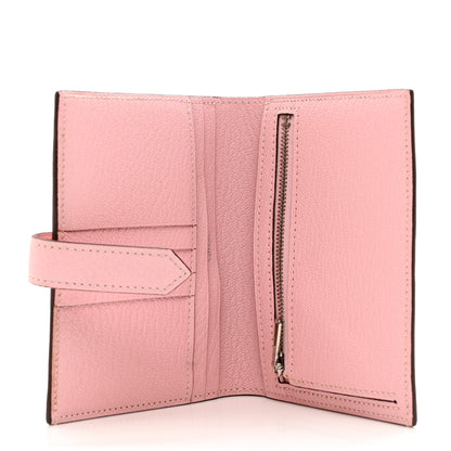Hermes Chevre Mysore Bearn Compact Wallet Rose Sakura 5 of 6