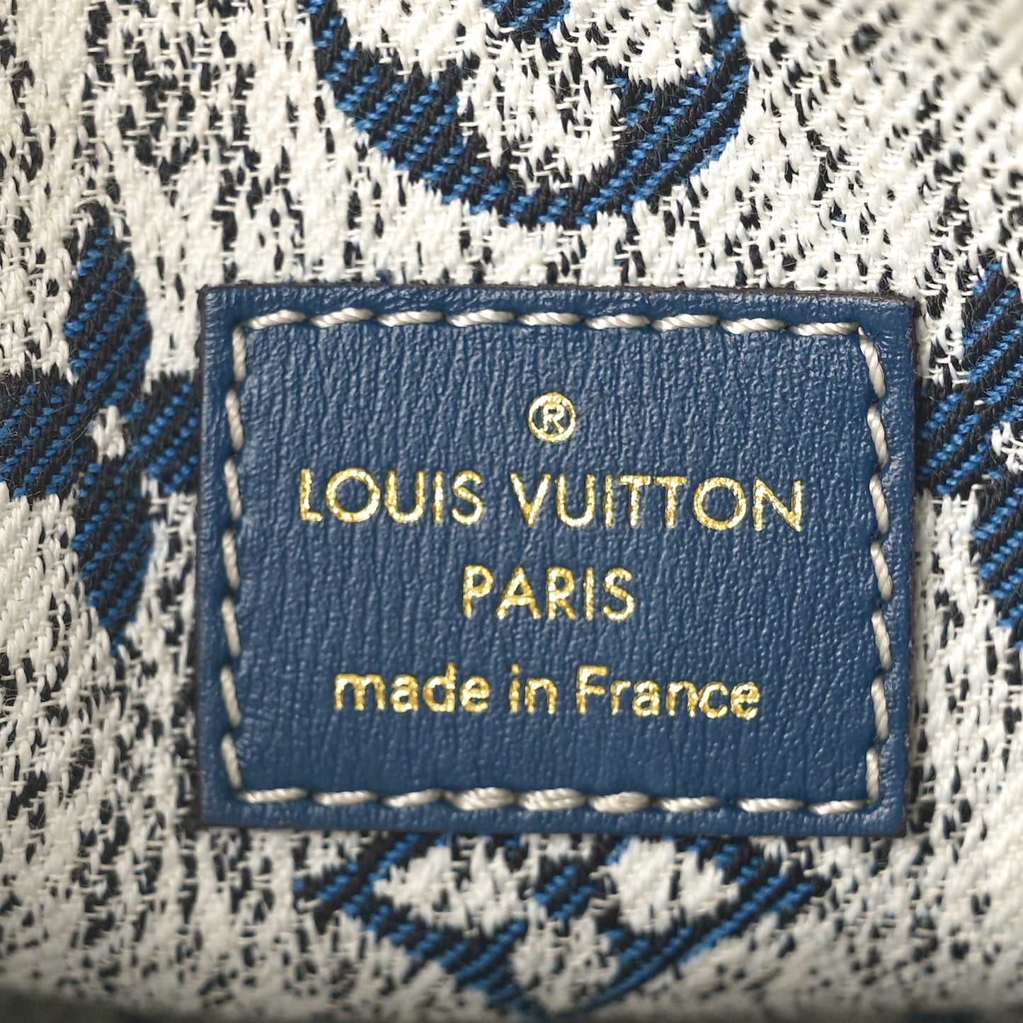 Monogram Jacquard Denim Nano Speedy Bandouliere Bleu