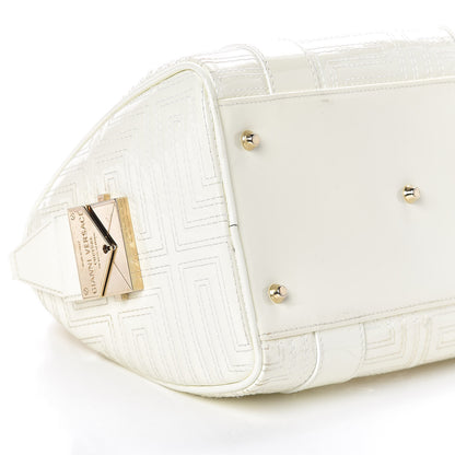 Versace Patent Couture Snap Out Of It Bag White 9 of 11