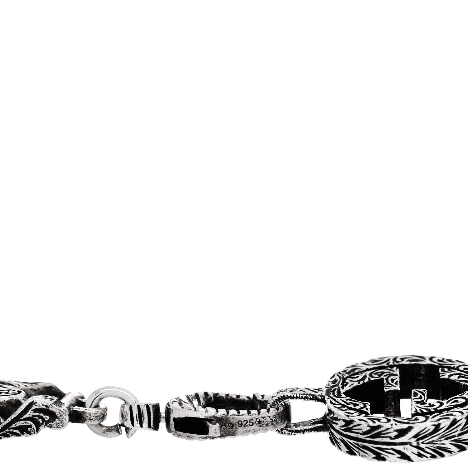 Gucci Sterling Silver Interlocking G Chain Bracelet 4 of 4