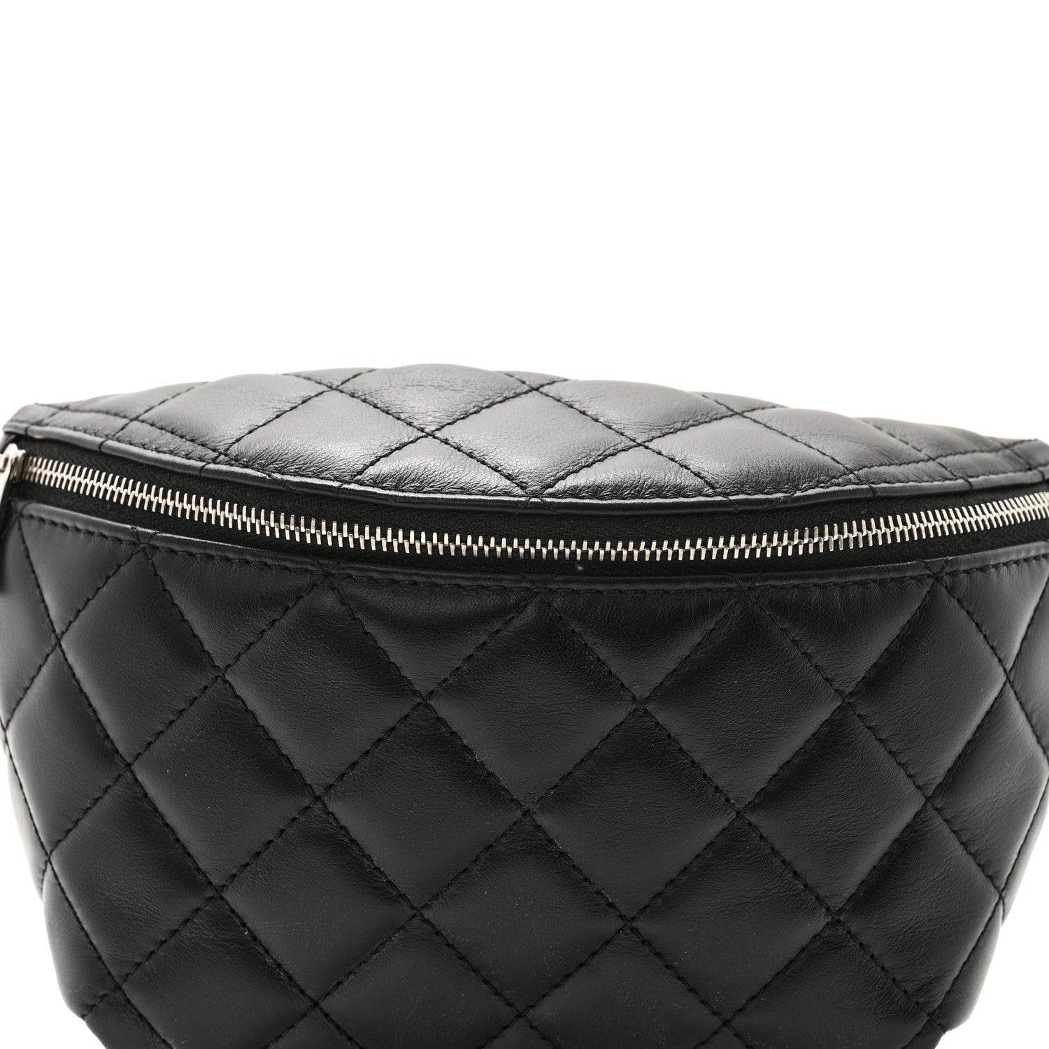 Chanel Calfskin Quilted Waist Belt Bag Black 8 of 10