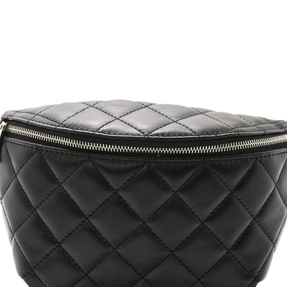 Chanel Calfskin Quilted Waist Belt Bag Black 8 of 10