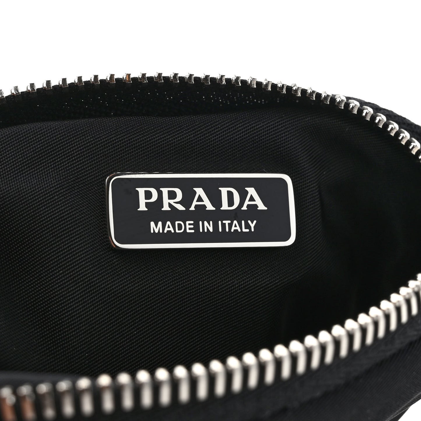 Saffiano Belt With Nylon Pouch Black