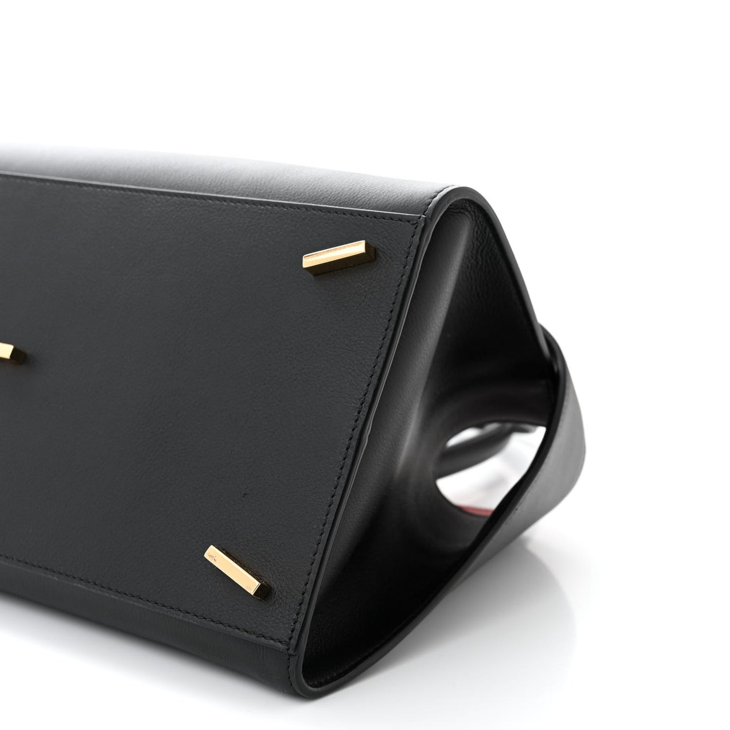 Calfskin Small Hug Bag Black