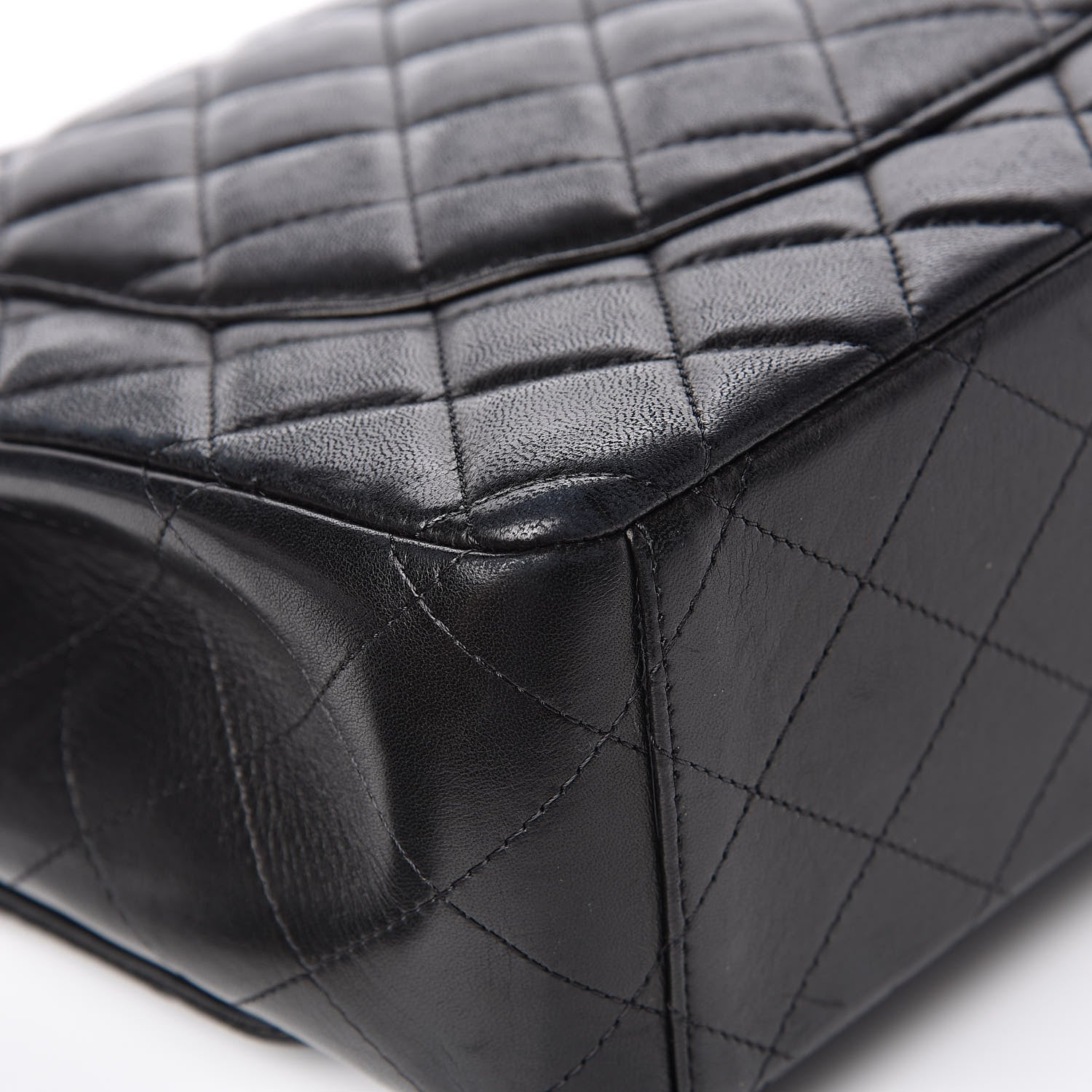 Chanel Lambskin Quilted Maxi Double Flap Black 13 of 15