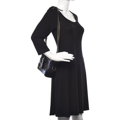 Chanel Aged Calfskin Quilted Small Gabrielle Hobo Black 2 of 10