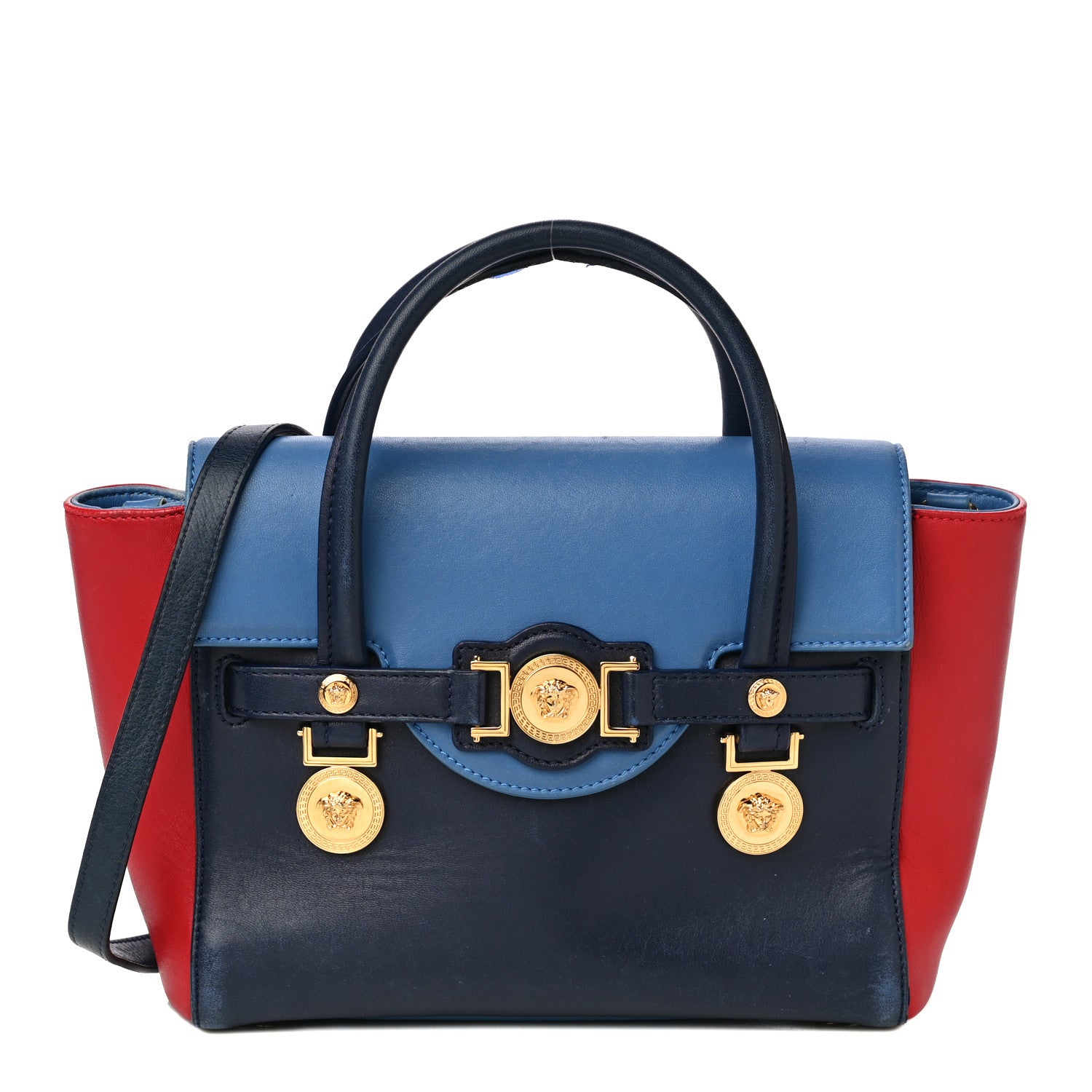 Versace Calfskin Medusa Coin Tote Multicolor 1 of 17