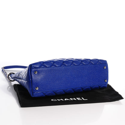 Chanel Caviar Easy Zip Tote Cobalt Blue 4 of 7