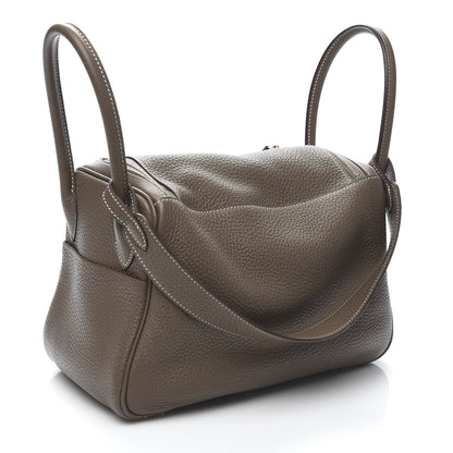 Hermes Taurillon Clemence Lindy 26 Etoupe 3 of 10
