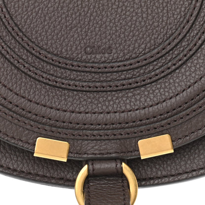 Chloe Calfskin Mini Marcie Round Crossbody Bag Bold Brown 8 of 10
