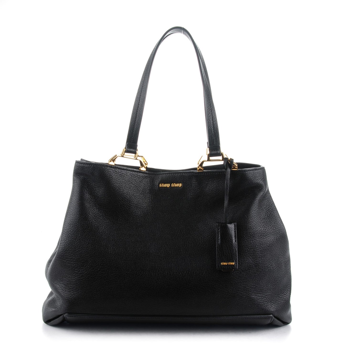 Goatskin Madras Tote Nero Black