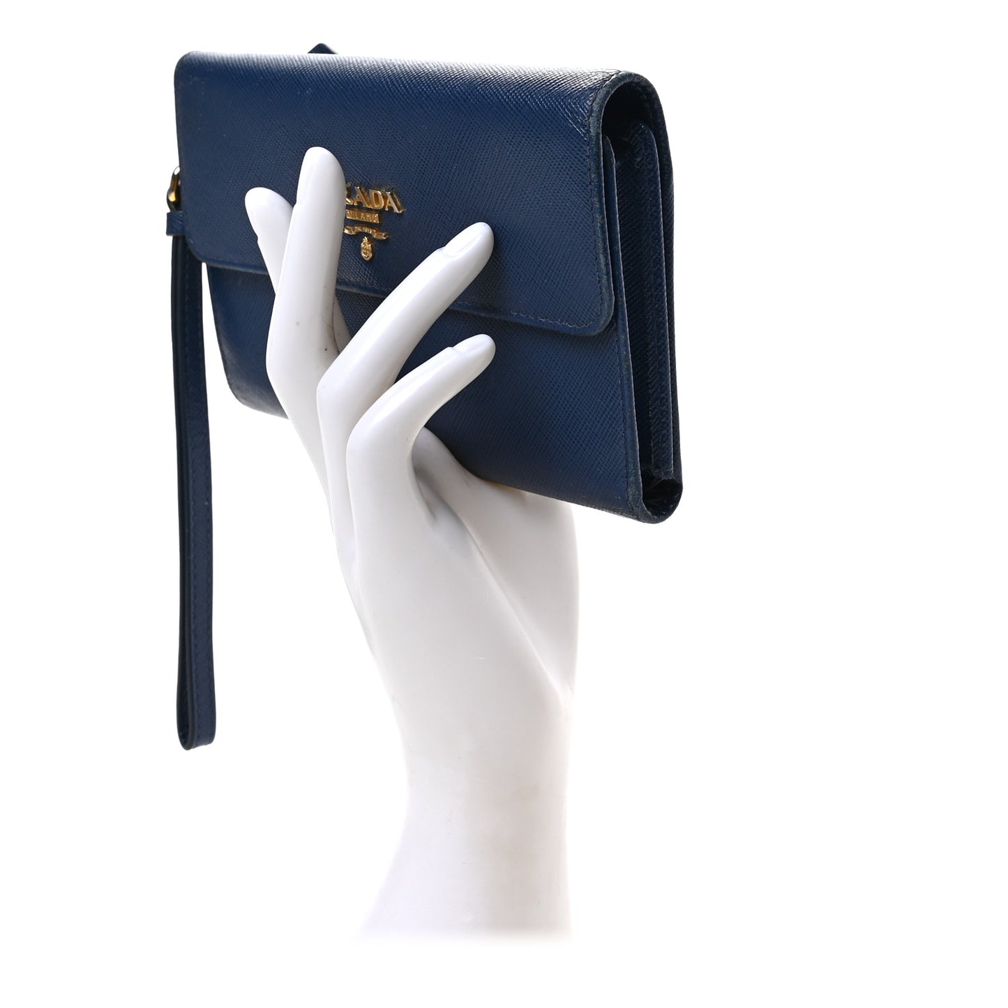 Saffiano Wristlet Wallet Bleuette