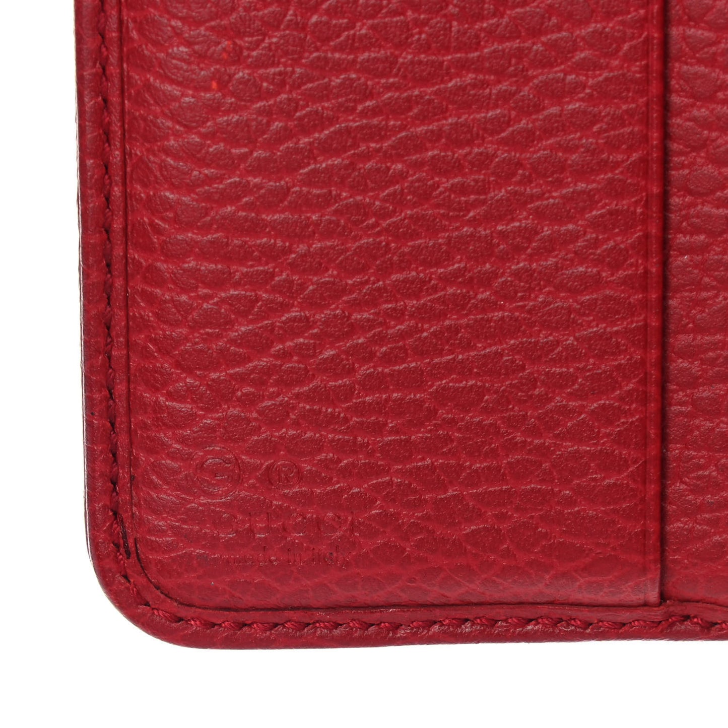 Monogram Dollar Calfskin Zip Around French Flap Wallet Beige Ebony Rosso