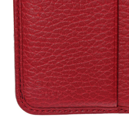Gucci Monogram Dollar Calfskin Zip Around French Flap Wallet Beige Ebony Rosso 9 of 11